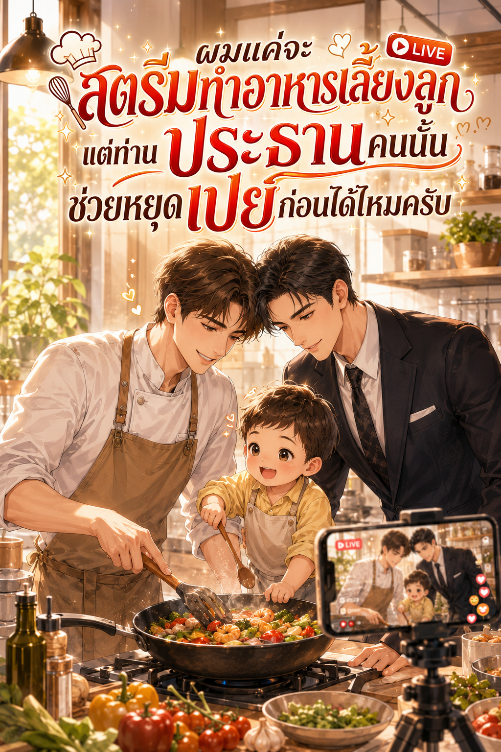 ผมแค่จะสตรีมทำอาหารเลี้ยงลูก แต่ท่านประธานคนนั้นช่วยหยุดเปย์ก่อนได้ไหมครับ